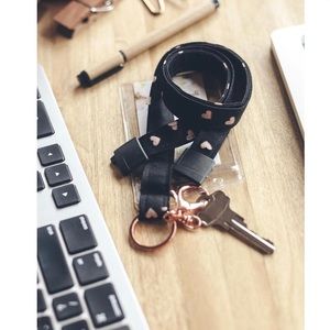 Heart lanyard 🖤